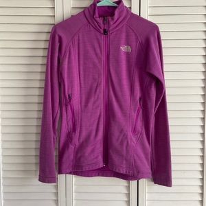 North face zippered with side pockets